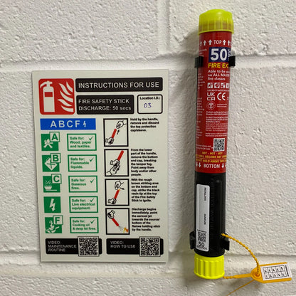 FSS50 PRO kits - FSS50 fitted with Tamper-tag, 2x clips, installation and inspection stickers, wall sign options