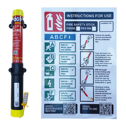 FSS50 PRO kits - FSS50 fitted with Tamper-tag, 2x clips, installation and inspection stickers, wall sign options