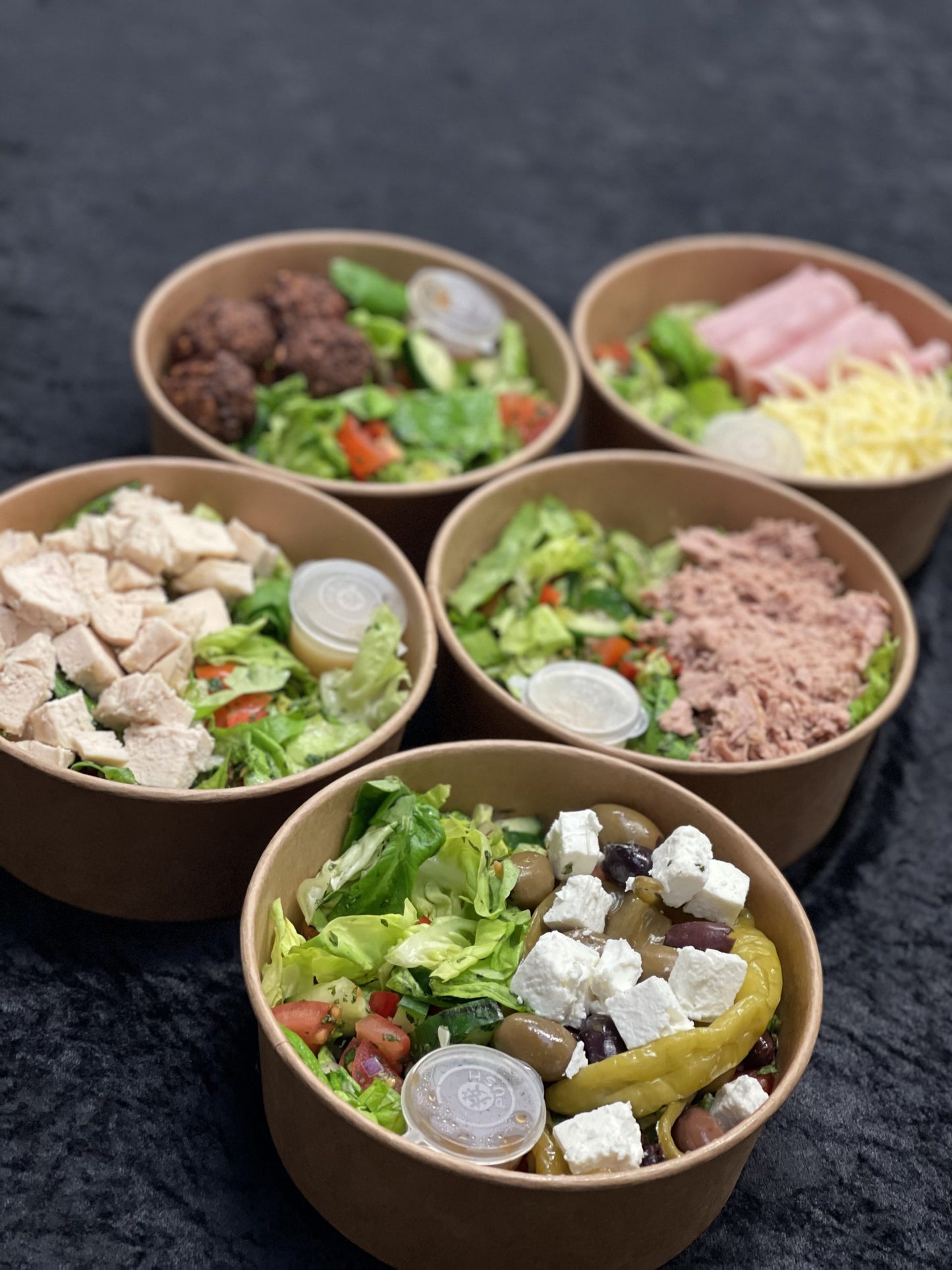 Individual mixed salad